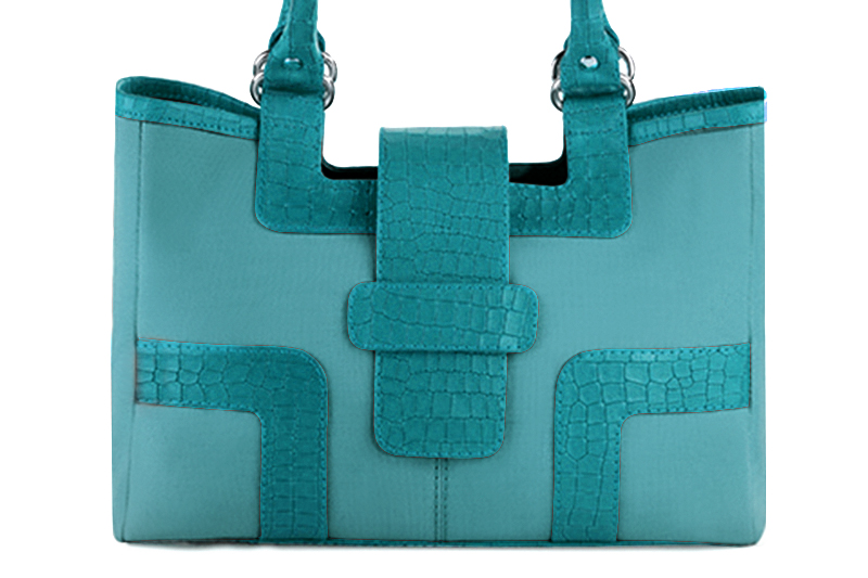 Turquoise blue dress handbag for women - Florence KOOIJMAN